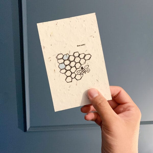 Set van 10 stuks Bloemenkaarten Bee Safe!