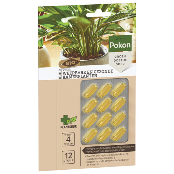 Pokon Bio Kuur Voor Weerbare en Gezonde Kamerplanten Capsules 12st