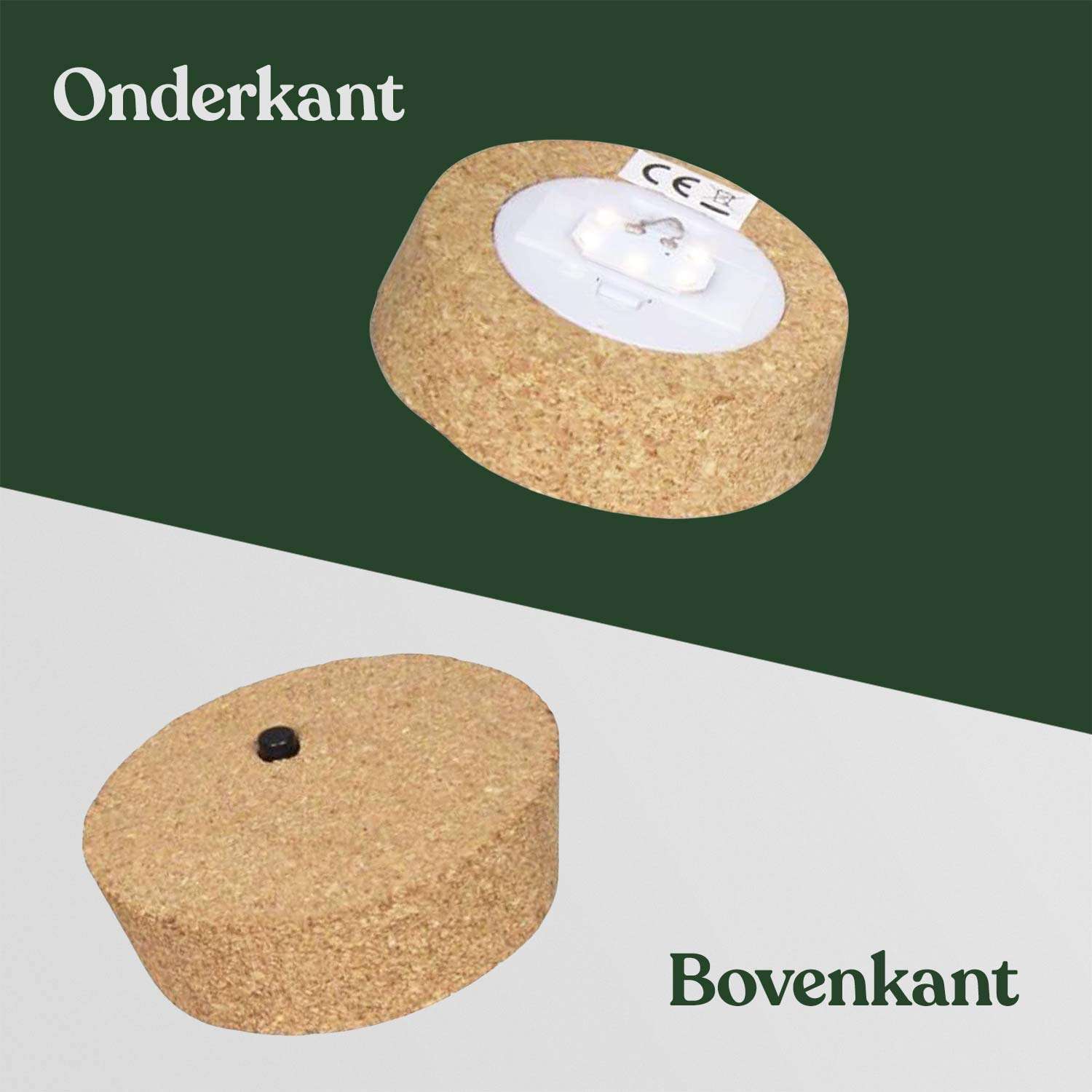 Kurk voor terrarium met led-verlichting