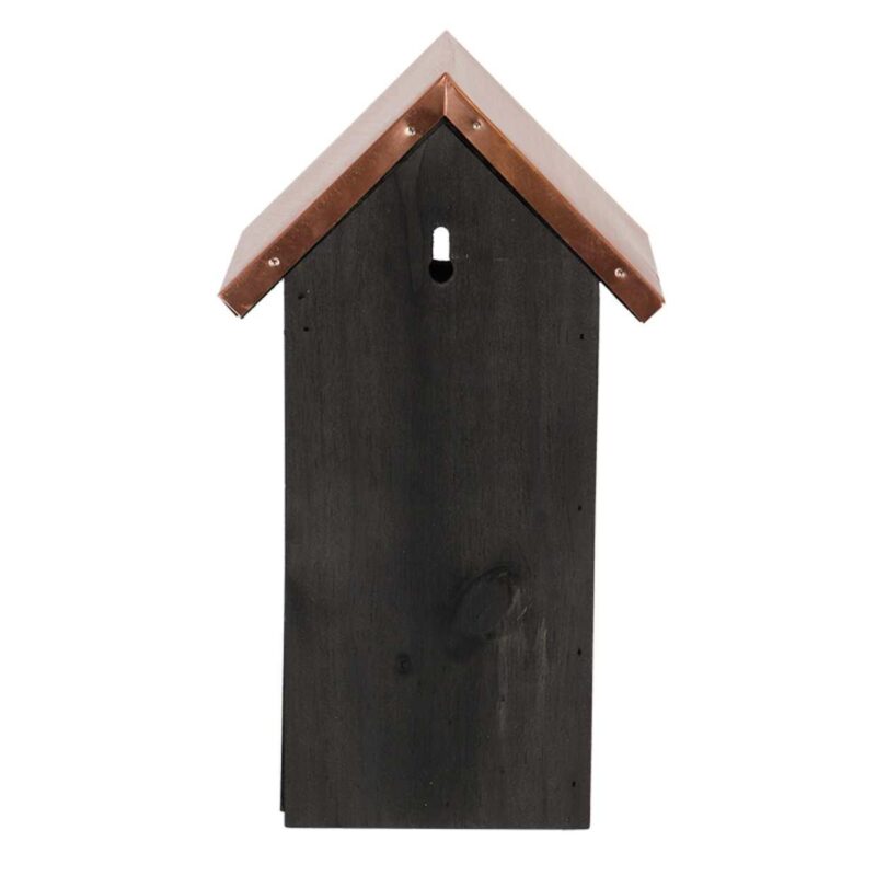 Vogelhuis Koolmees - Nestkast - Zwart koper - Afbeelding 4