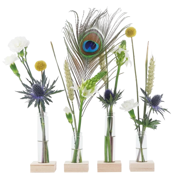 BloomBash - Brievenbusbloemen met Vaasjes en Standaard