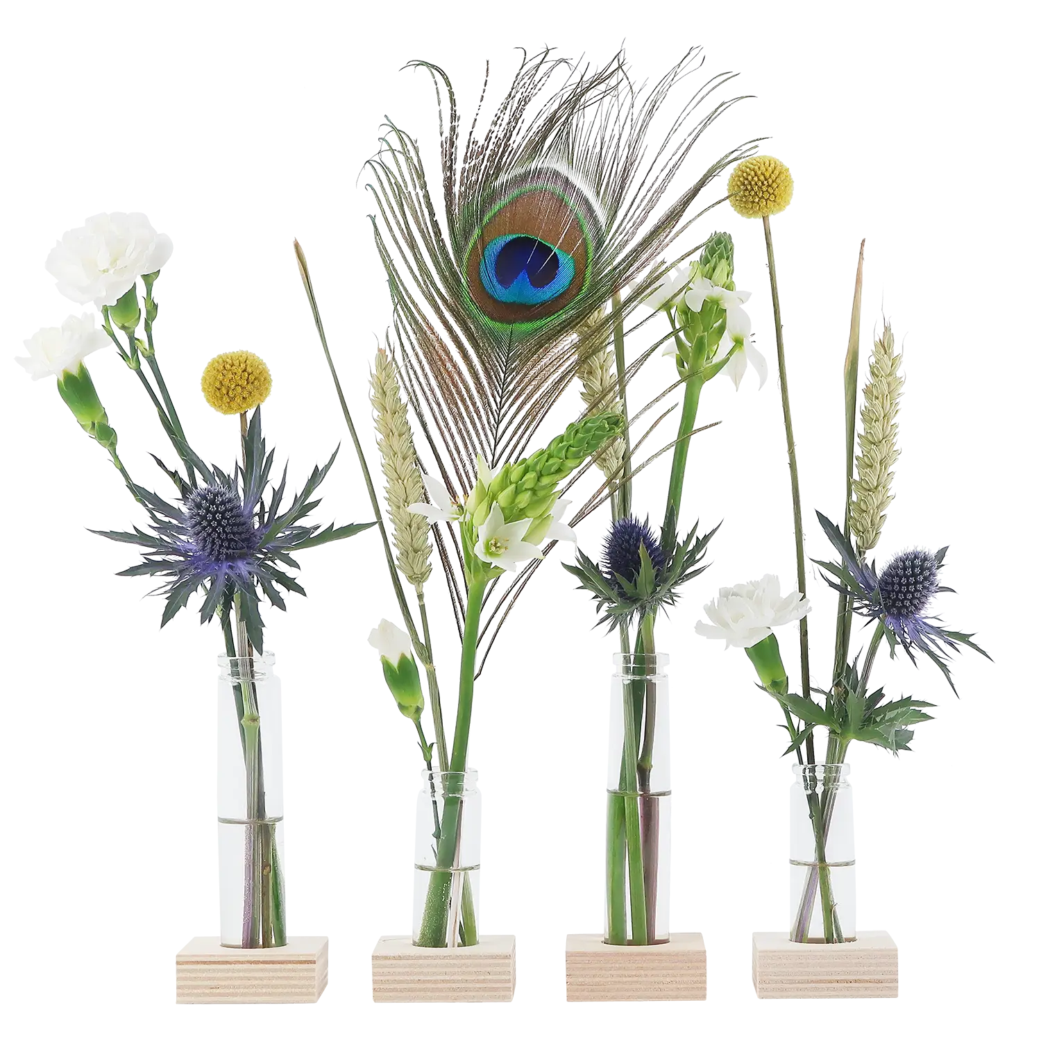 BloomBash - Brievenbusbloemen met Vaasjes en Standaard